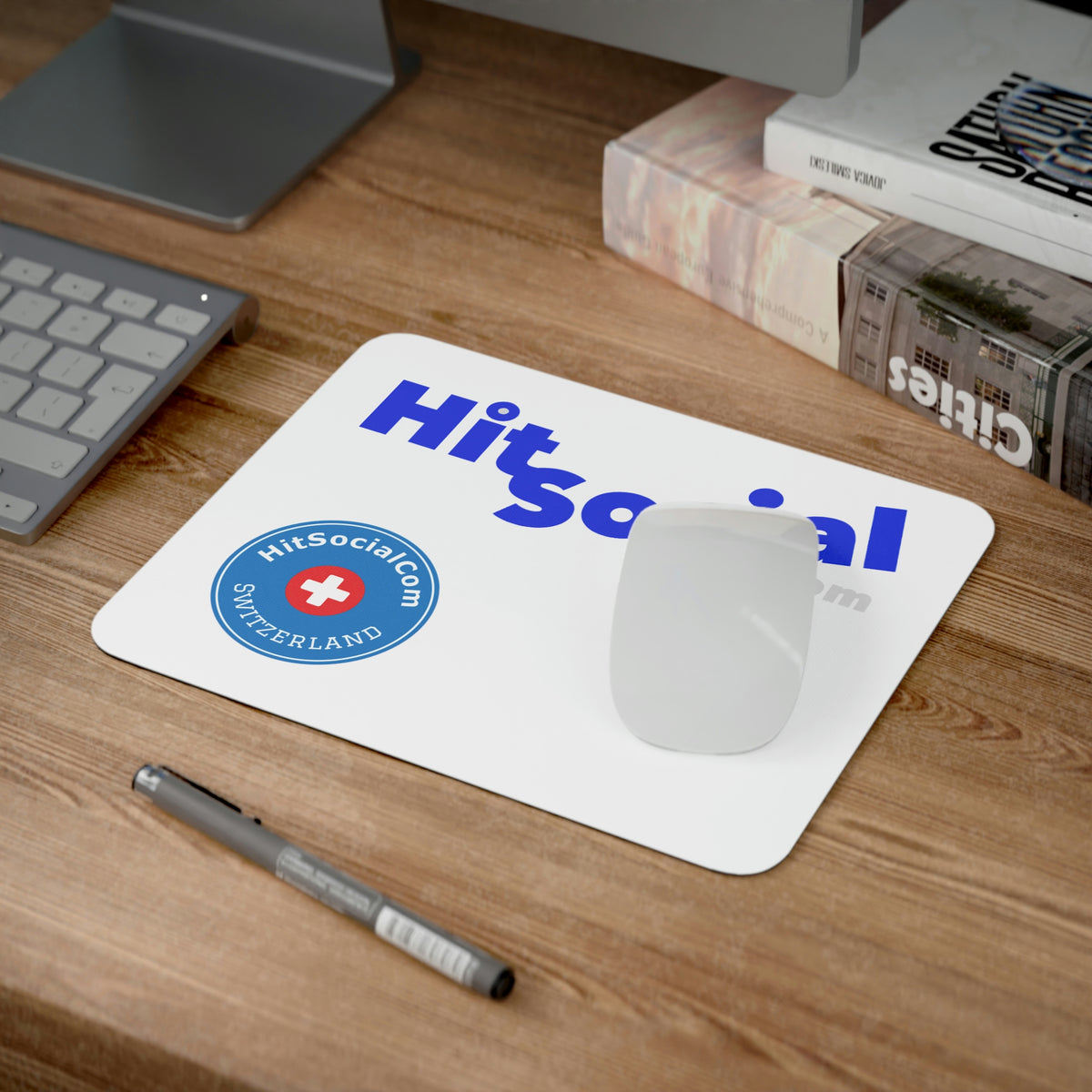 HitSocialCom Desk Mouse Pad
