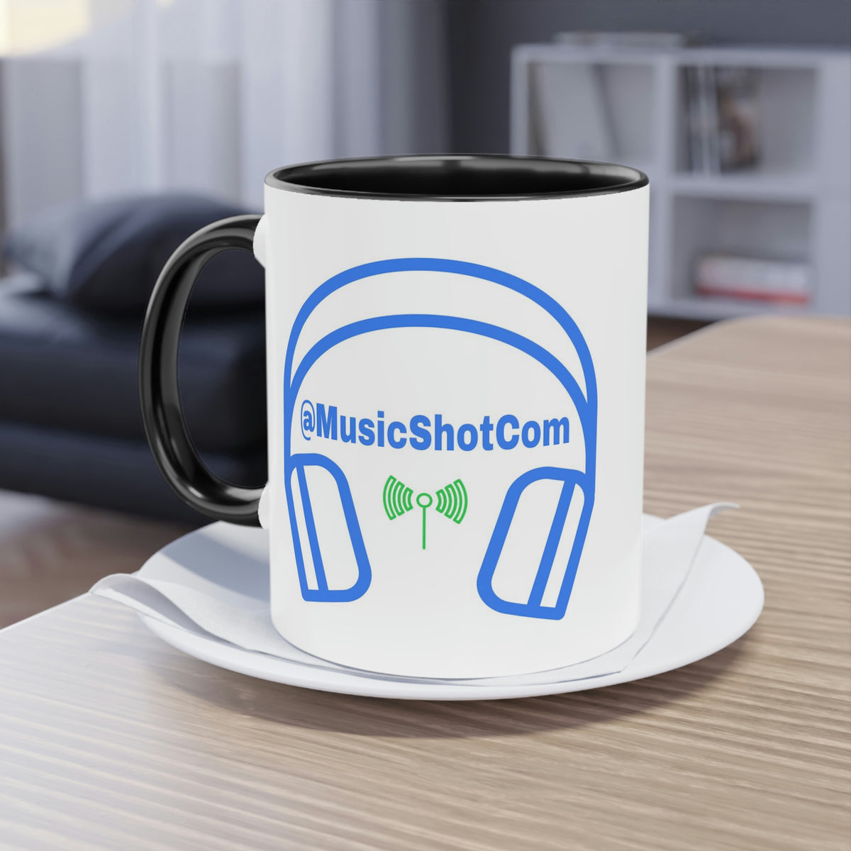 Manu MusicShot Two-Tone Coffee Mug, 11oz