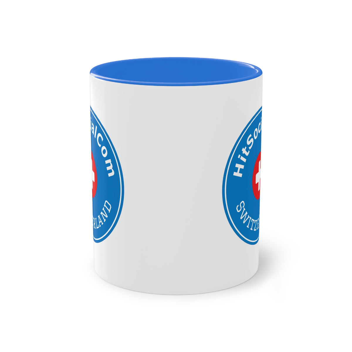 HitSocialCom CH Two-Tone Coffee Mug, 11oz