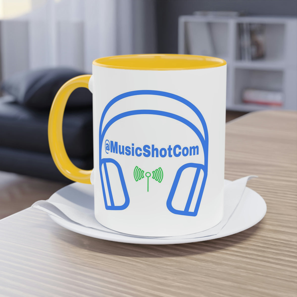 Manu MusicShot Two-Tone Coffee Mug, 11oz