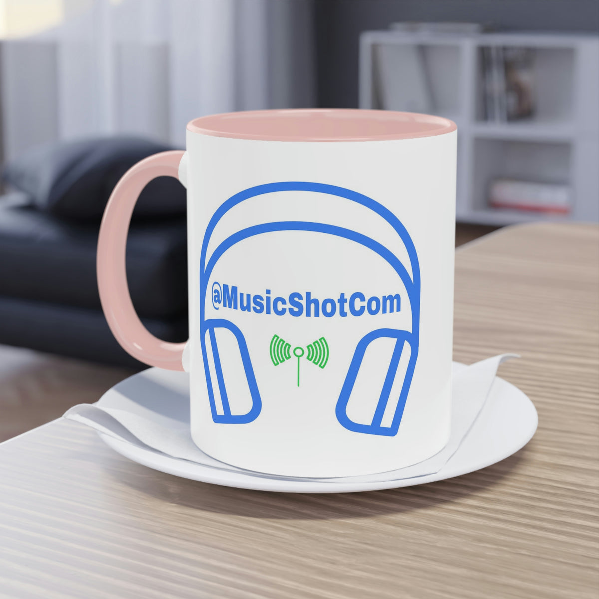 Manu MusicShot Two-Tone Coffee Mug, 11oz