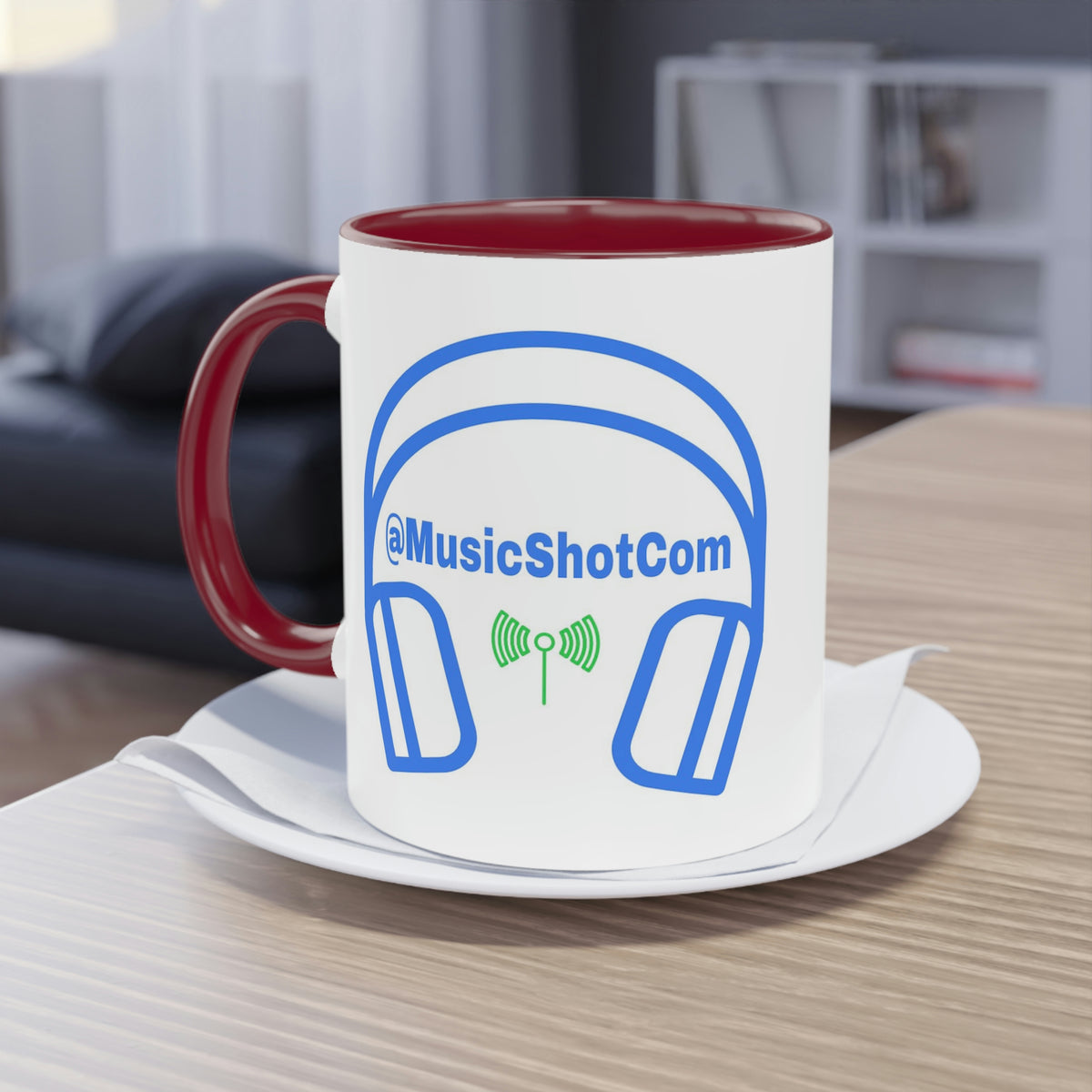 Manu MusicShot Two-Tone Coffee Mug, 11oz