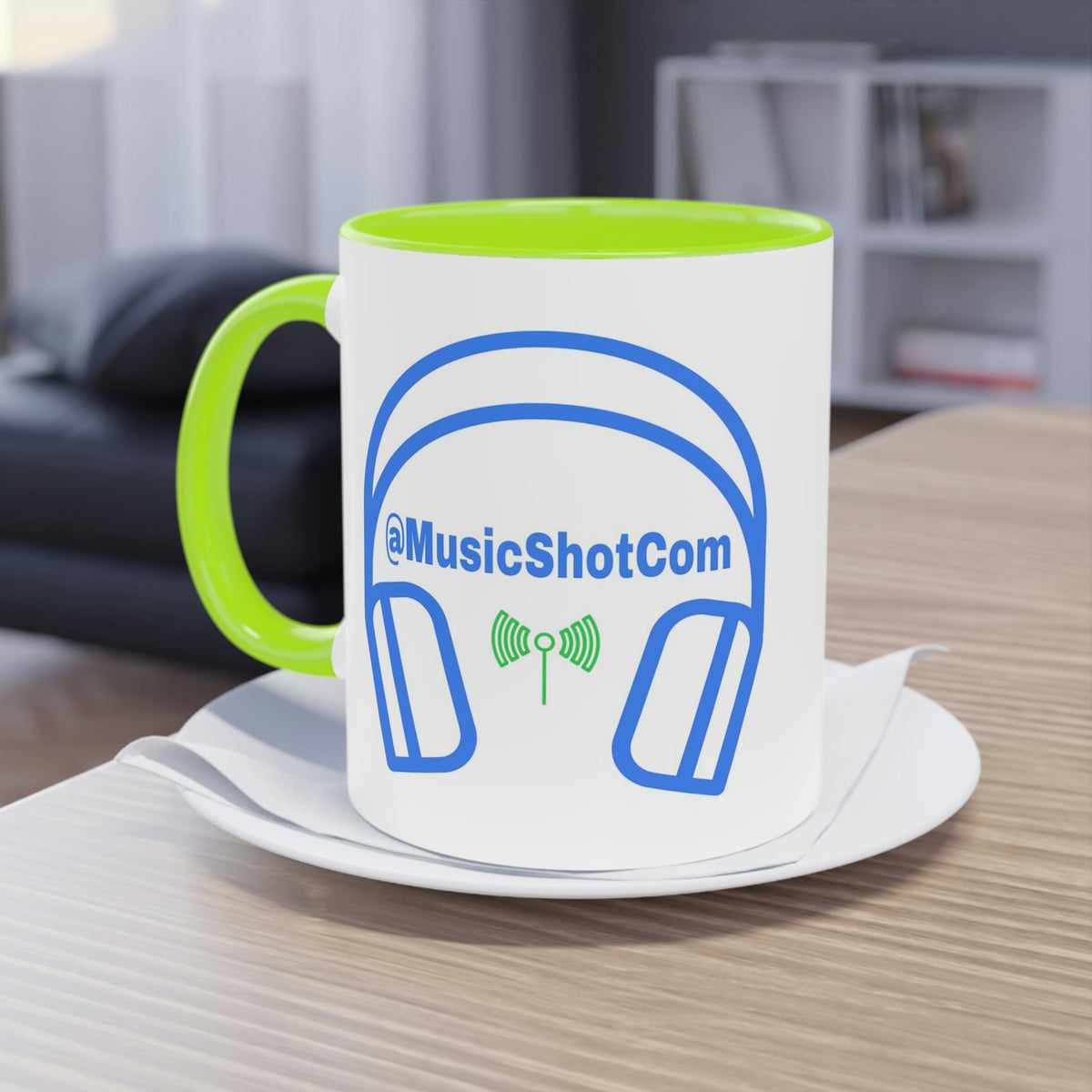 Manu MusicShot Two-Tone Coffee Mug, 11oz