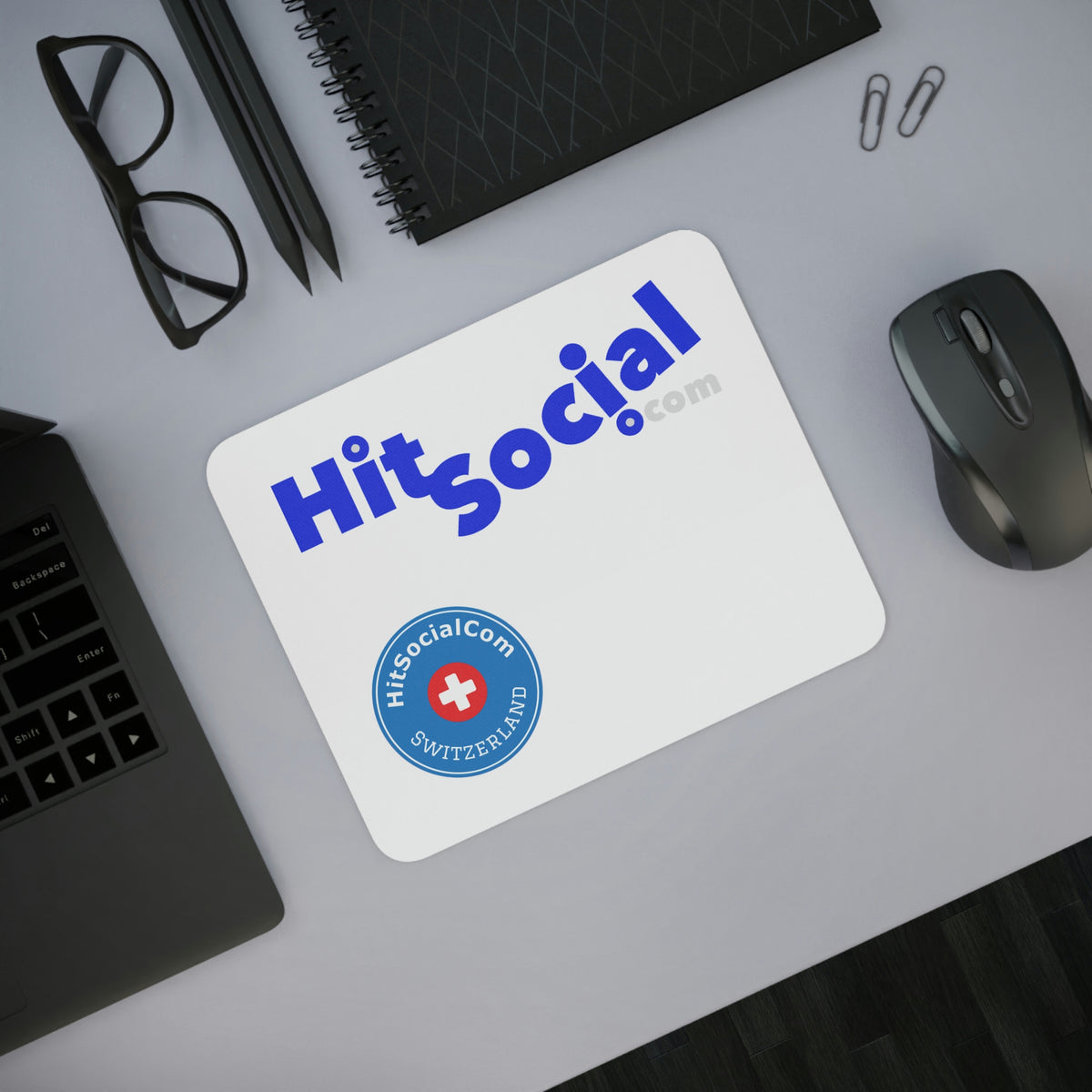HitSocialCom Desk Mouse Pad