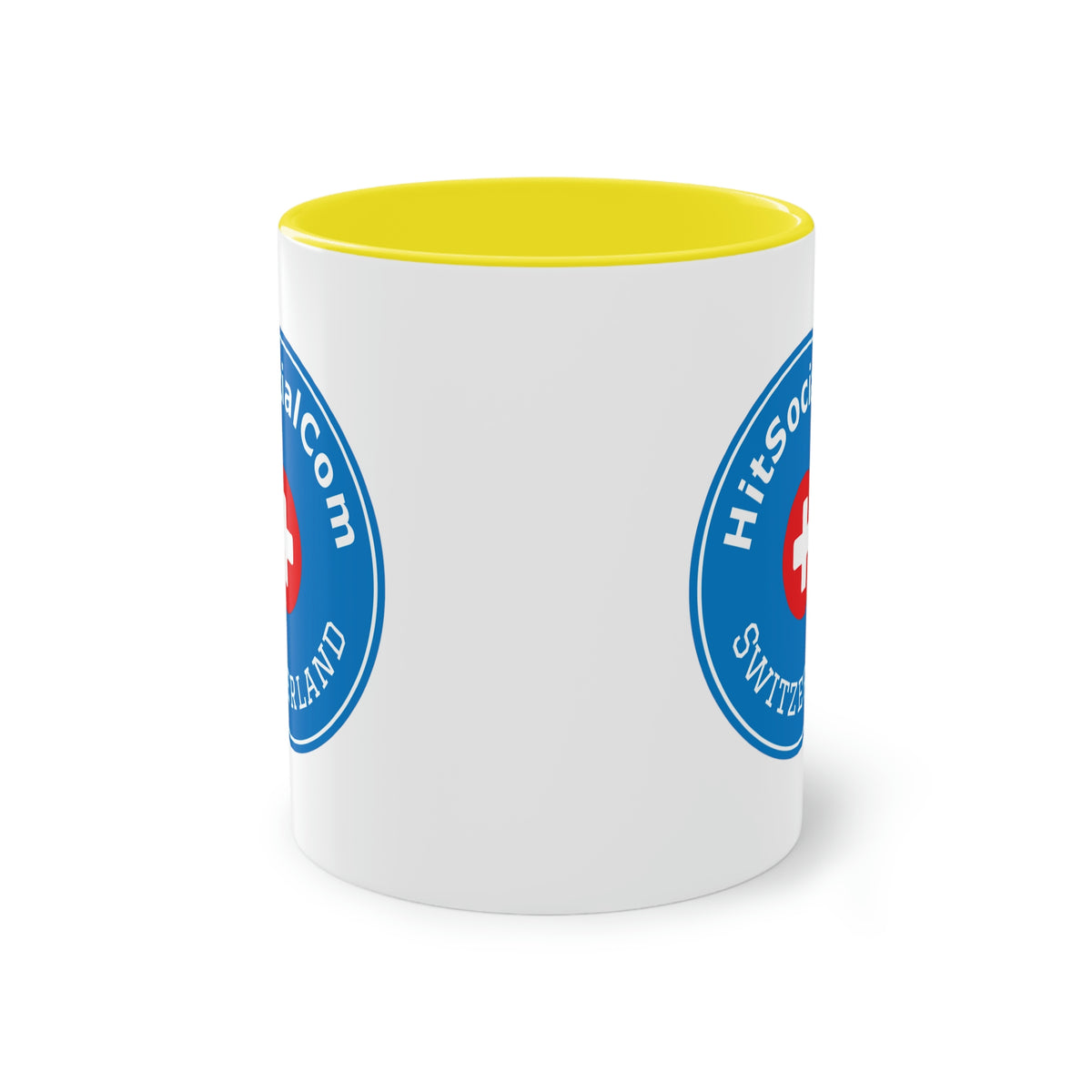 HitSocialCom CH Two-Tone Coffee Mug, 11oz