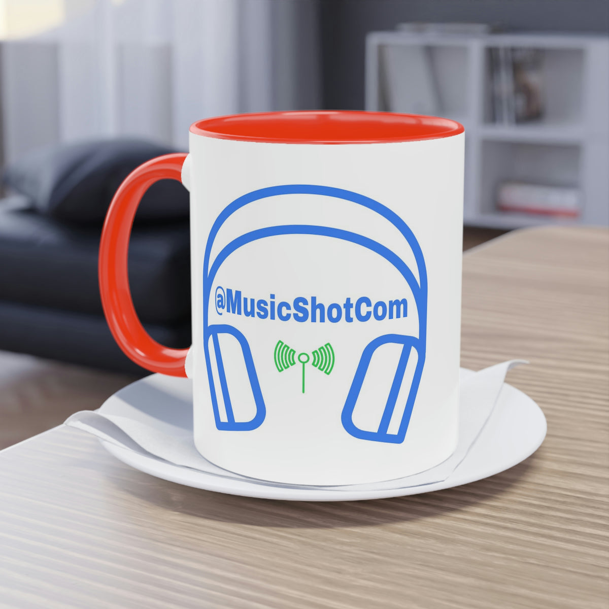 Manu MusicShot Two-Tone Coffee Mug, 11oz