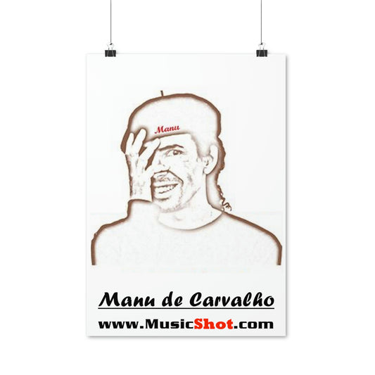 Manu red name beret Poster (EU)