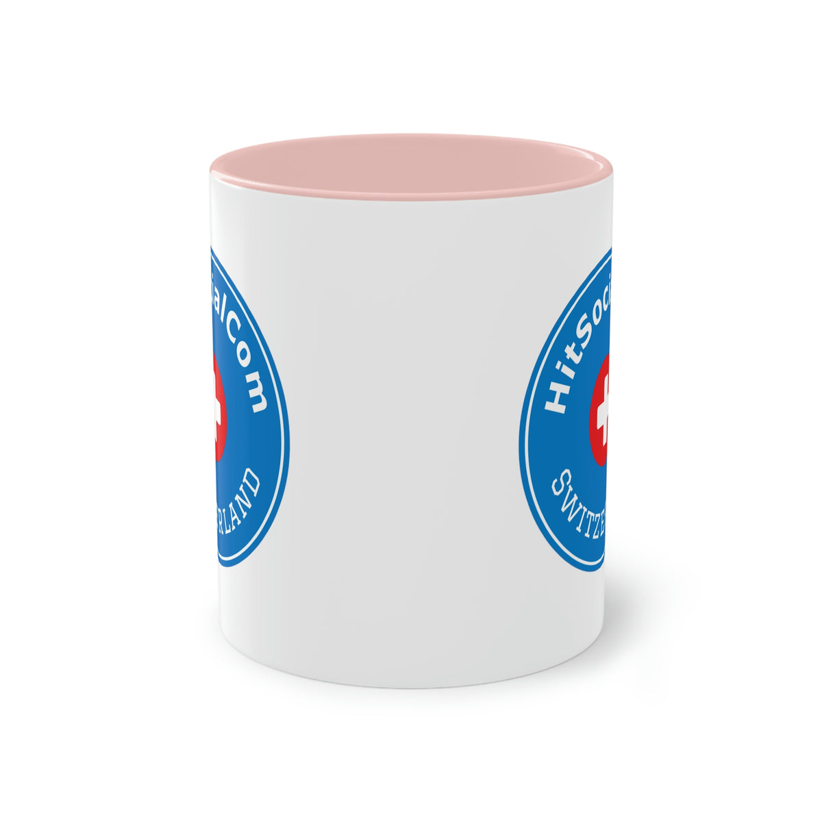 HitSocialCom CH Two-Tone Coffee Mug, 11oz