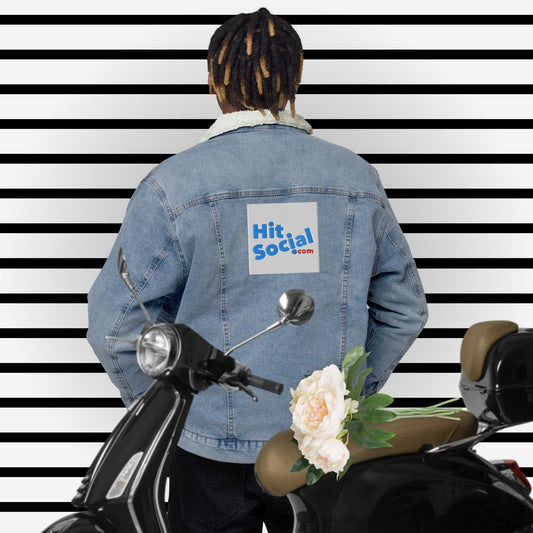 Veste sherpa en jean unisexe