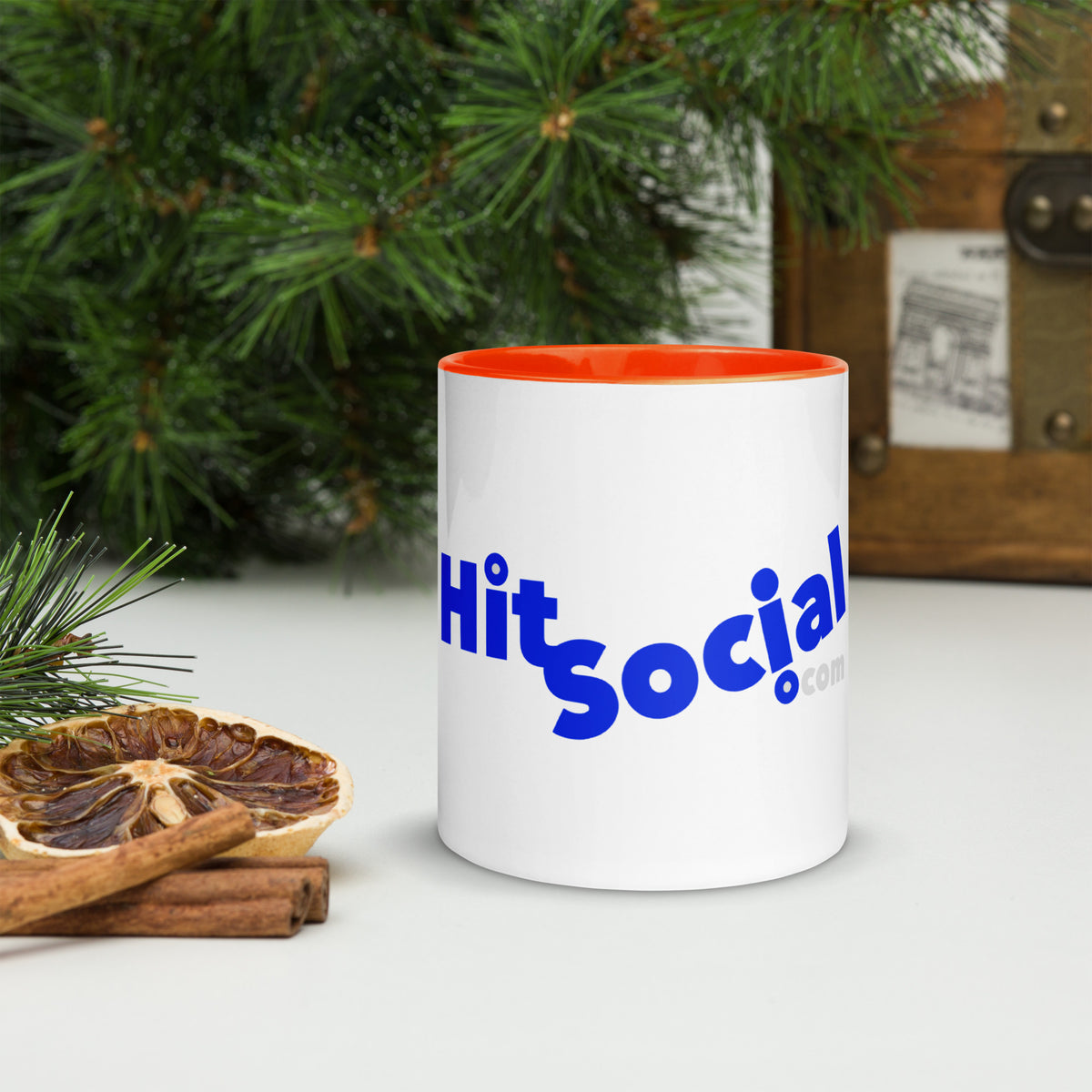 Mug HitSocialCom à Intérieur Coloré